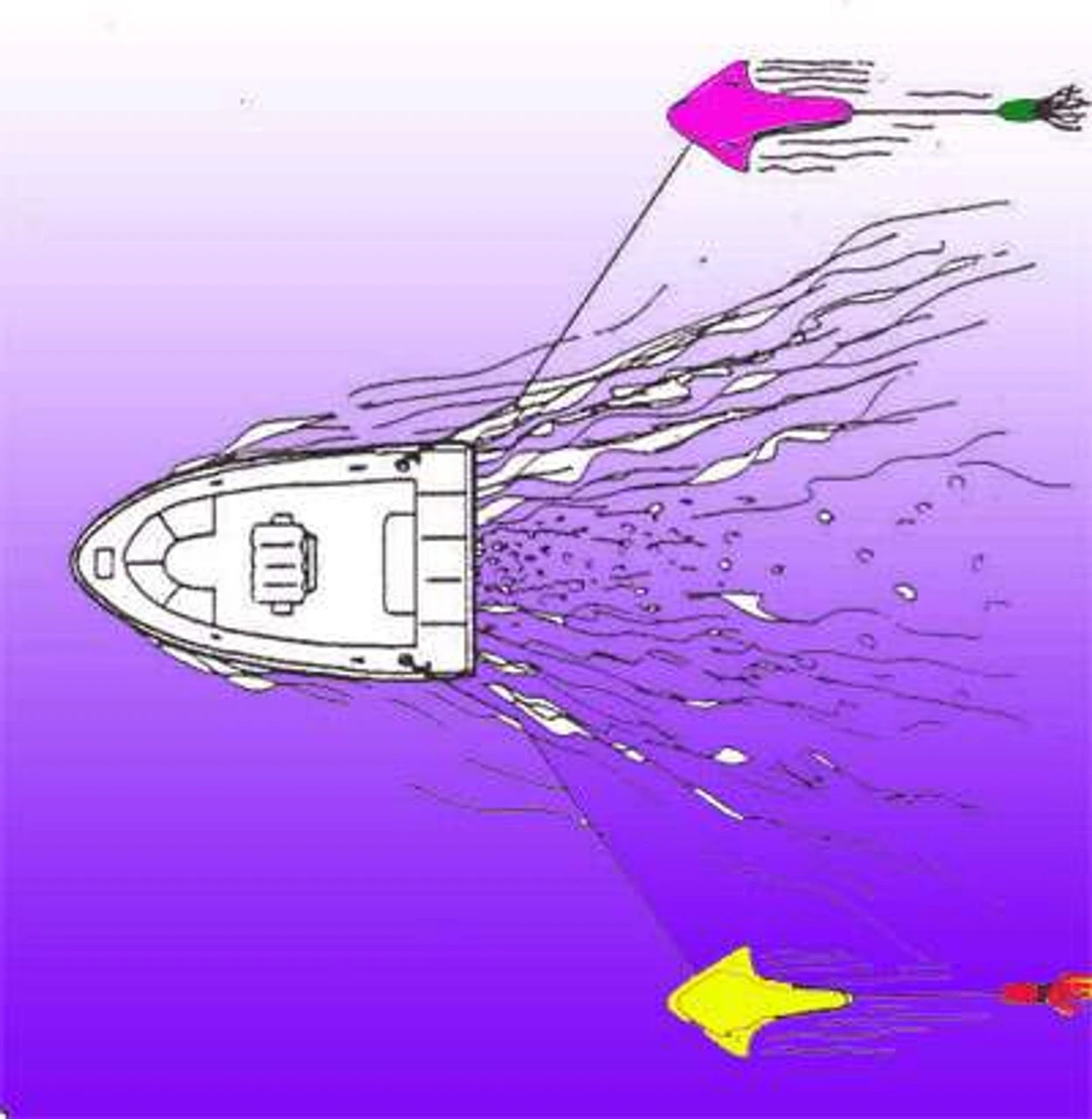 Out-Rover Outrigger/Teaser - Green - Port (Left) - Image 2