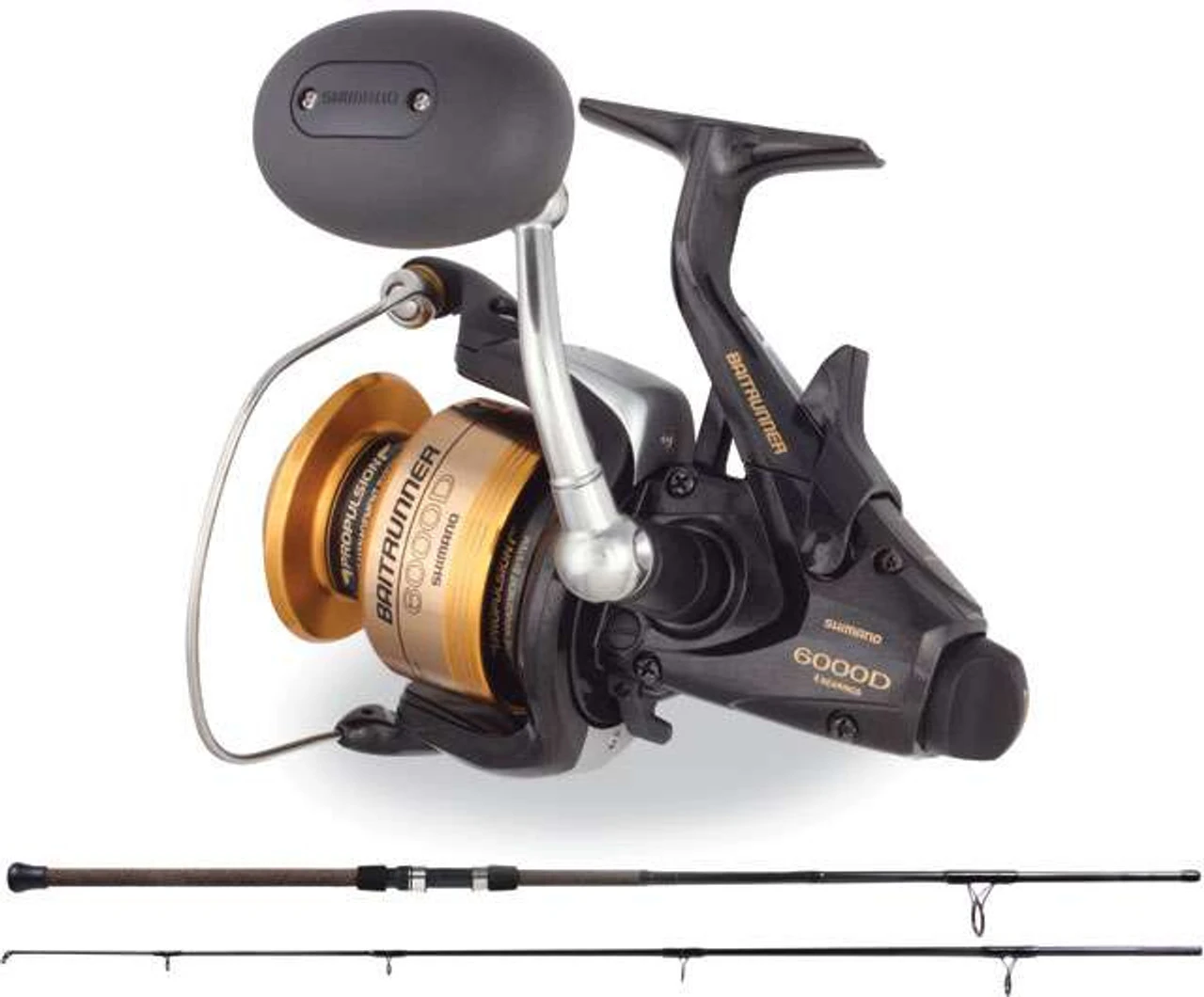 Shimano Baitrunner BTR6000D Beach Runner BR1220S80CT Surf Spin Combo - Image 2