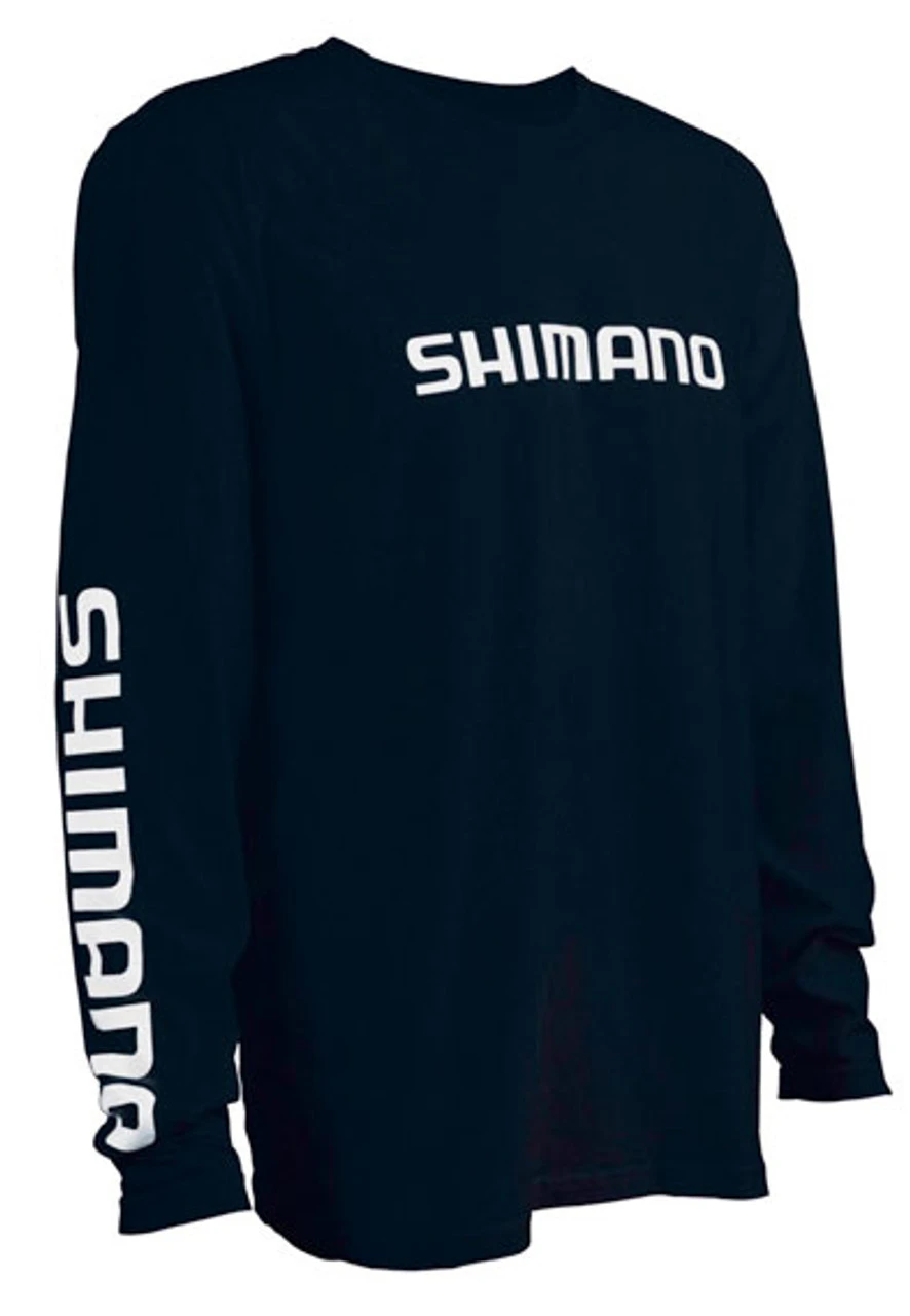 Shimano Logo Cotton Long Sleeve T-Shirts - Image 3